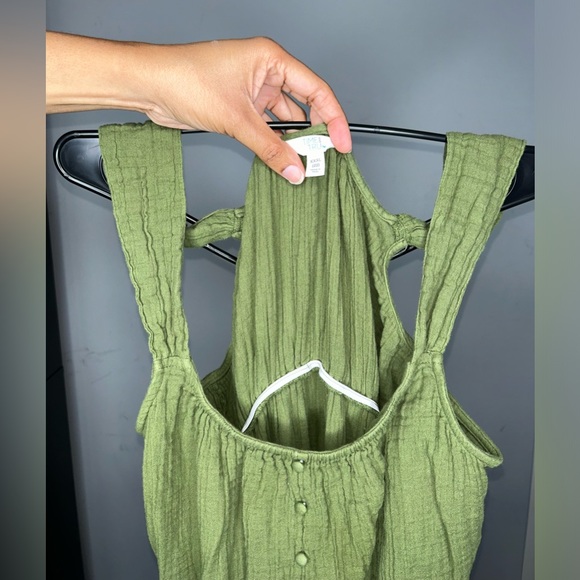 Green Button Oversized Dress Size XXXL - Picture 3 of 3